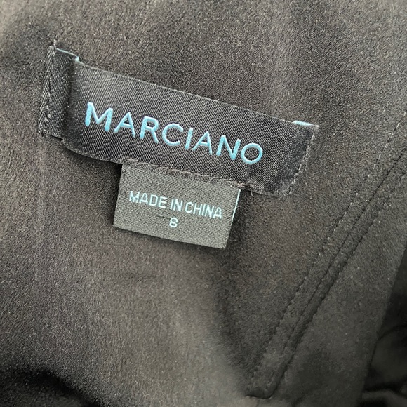 Marciano Black Satin Cocktail Dress - Picture 4 of 4